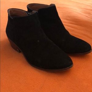 Sam Edelman black suede ankle booties
